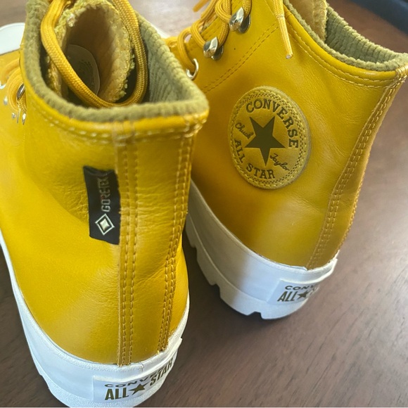 Converse Lugged Platform Hi Top Gore-Tex Mustard Yellow - Picture 6 of 8